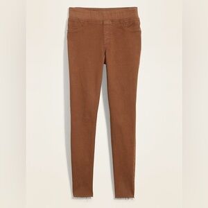 Old Navy Mid-Rise Rockstar Super Skinny Cut-Off Jeggings Size 2P in‎ Burnt Umber